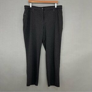 Chico’s Heather Gray Ponte Slim Leg Pants